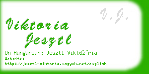 viktoria jesztl business card